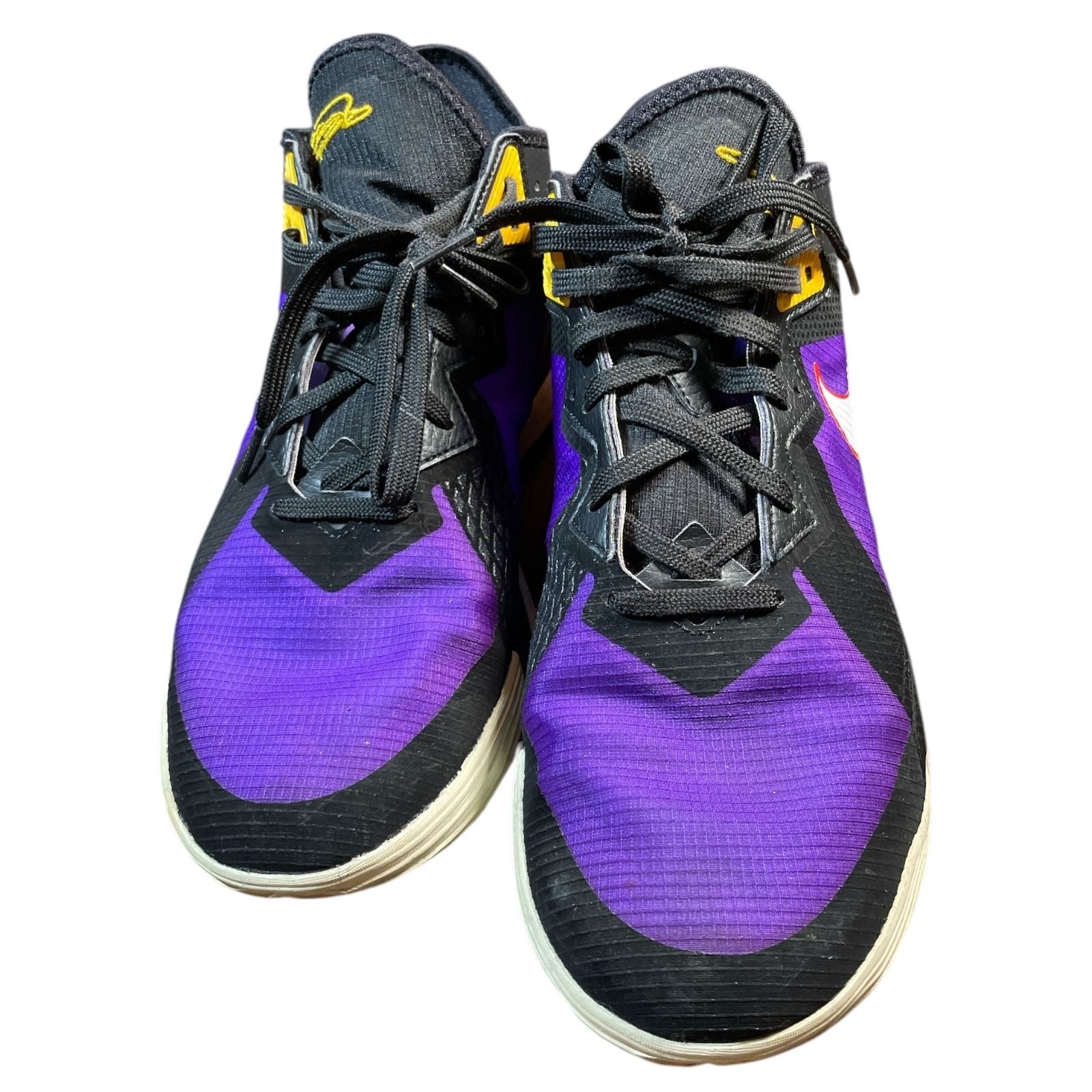 Nike Lebron 18 Ep Low Acg Terra Mens Size 12 Purple Black White Basketball Shoes
